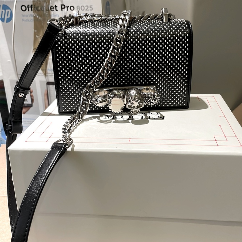 Alexander McQueen Mini Jeweled Satchel Bag (Used Once/Excellent Condition)